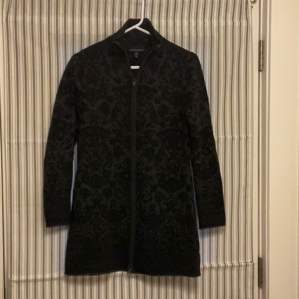 Black Cynthia Rowley Sweater Jacket